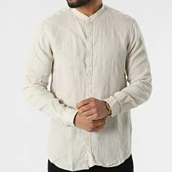 Meilleure affaire 🥰 Chemise A Manches Longues 7632 Beige de Classic Series 👏 -Classic Series Soldes classic series 315877 7632 BEIGE 20220421T151718 03