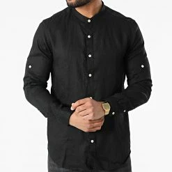 Grosses soldes 👍 Chemise A Manches Longues 7632 Noir de Classic Series 😀 -Classic Series Soldes classic series 315893 7632 BLACK 20220421T152005 03