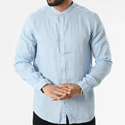 Sortie 😀 Chemise A Manches Longues 7632 Bleu Clair de Classic Series 😀 -Classic Series Soldes classic series 315894 7632 LT BLUE 20220421T151622 03