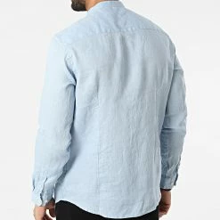 Sortie 😀 Chemise A Manches Longues 7632 Bleu Clair de Classic Series 😀 -Classic Series Soldes classic series 315894 7632 LT BLUE 20220421T151624 04