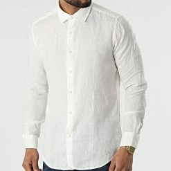 Budget 💯 Chemise A Manches Longues 7631 Blanc de Classic Series 🧨