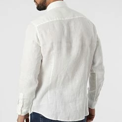 Budget 💯 Chemise A Manches Longues 7631 Blanc de Classic Series 🧨 -Classic Series Soldes classic series 315898 7631 WHITE 20220421T150904 04