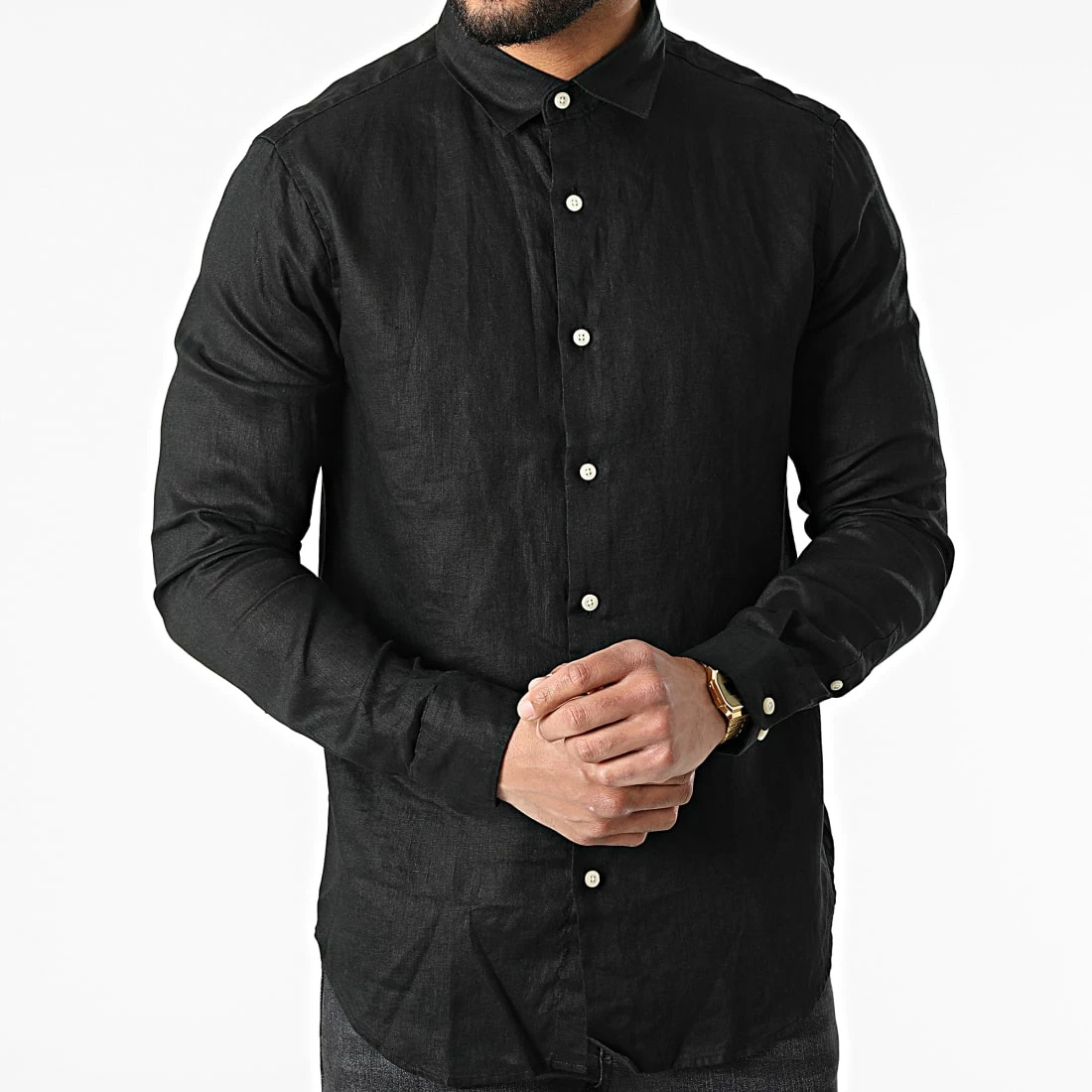 Meilleure affaire 💯 Chemise A Manches Longues 7631 Noir de Classic Series ❤️ 5 Meilleure affaire 💯 Chemise A Manches Longues 7631 Noir de Classic Series ❤️ – Image 3