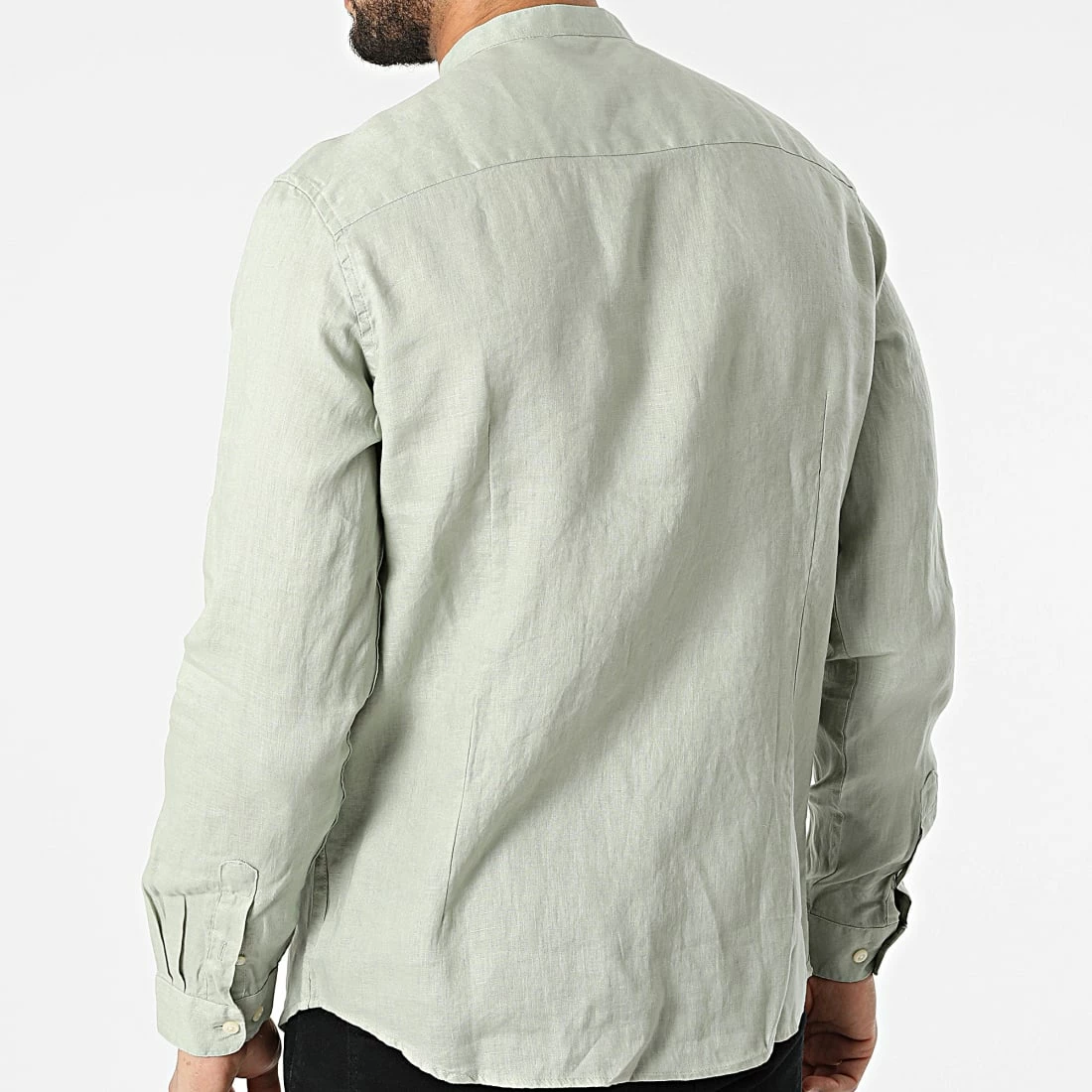 Remise 👍 Chemise A Manches Longues 7632 Vert Clair de Classic Series ⌛ 6 Remise 👍 Chemise A Manches Longues 7632 Vert Clair de Classic Series ⌛ – Image 4