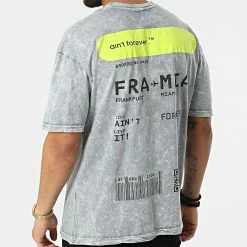 De gros 🎁 Tee 👕 Shirt G22-644 Gris de Classic Series ⭐