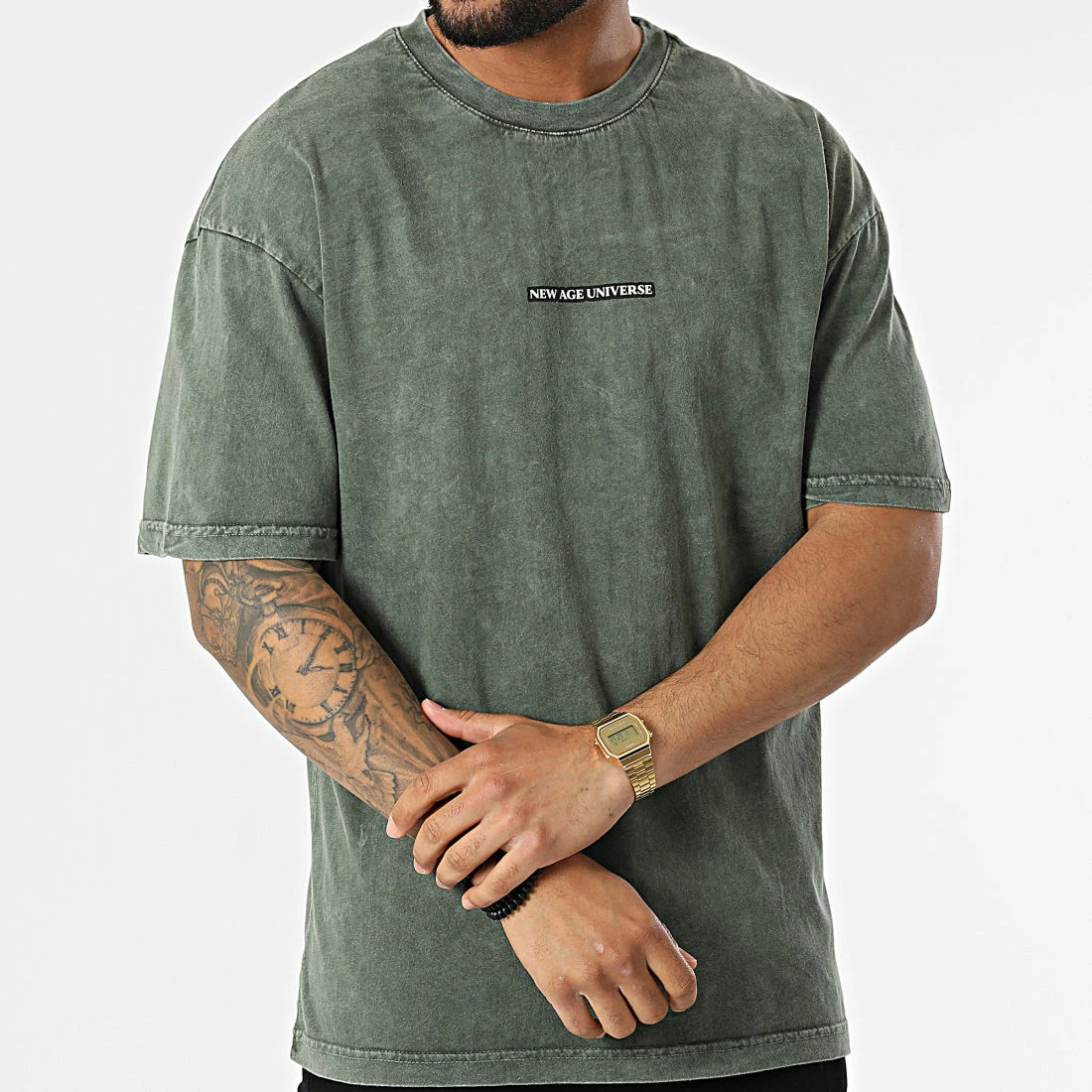 Le moins cher 🤩 Tee 👕 Shirt G22-648 Vert Kaki de Classic Series 😀 5 Le moins cher 🤩 Tee 👕 Shirt G22-648 Vert Kaki de Classic Series 😀 – Image 3