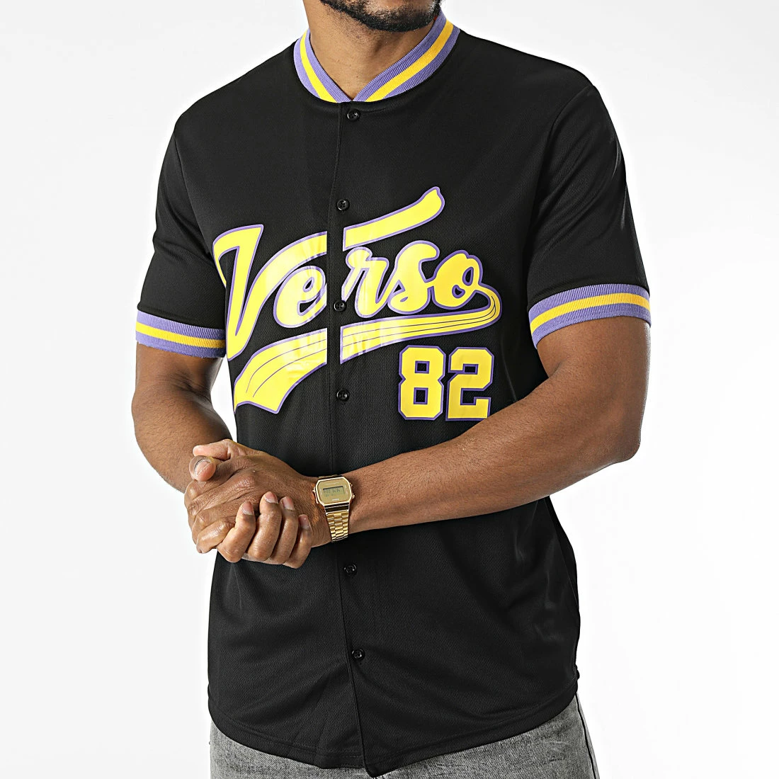 Vente flash 😀 Chemise Manches Courtes Col Rond 5923 Noir de Classic Series 🔥 5 Vente flash 😀 Chemise Manches Courtes Col Rond 5923 Noir de Classic Series 🔥 – Image 3