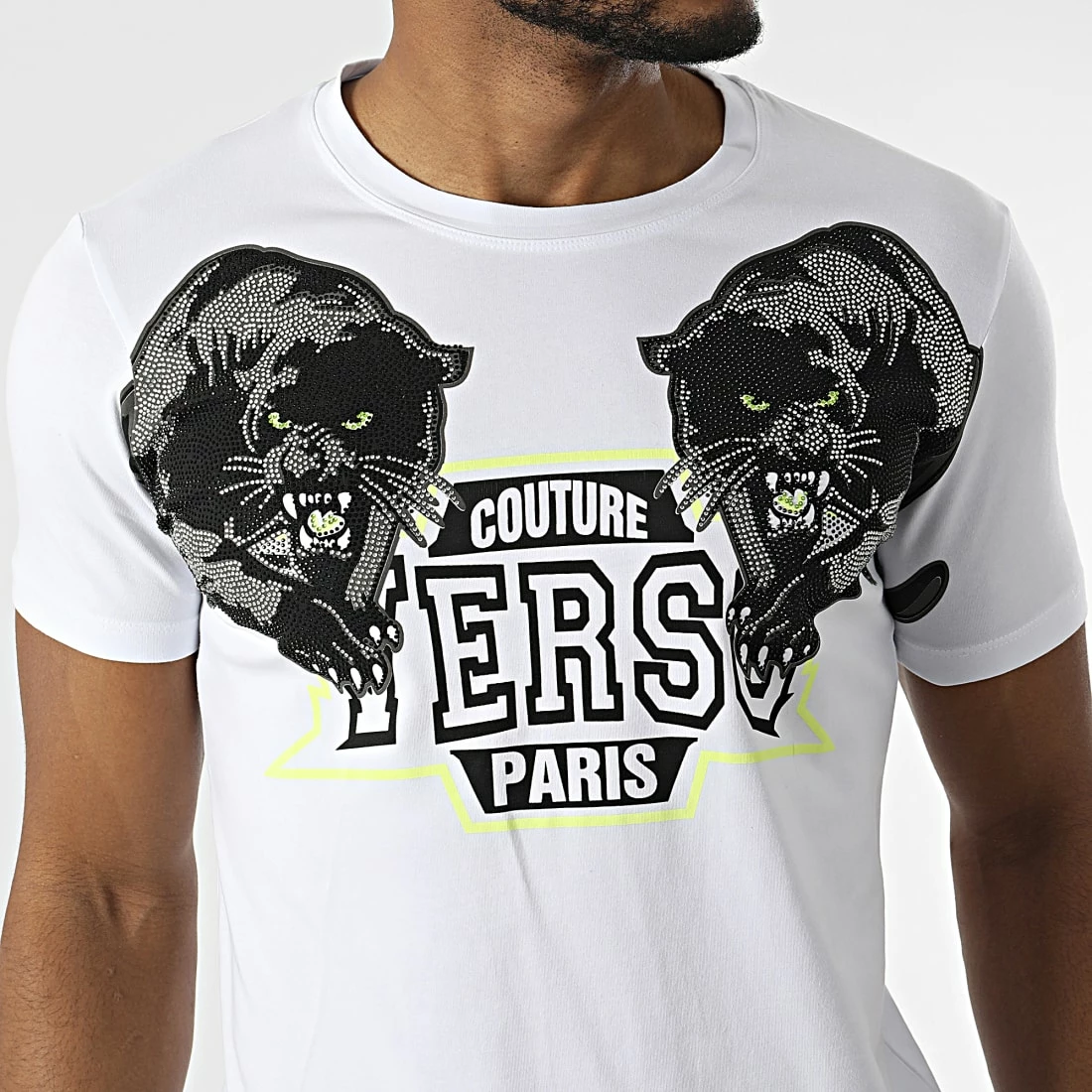 Grosses soldes 🥰 Tee 👚 Shirt Strass 11009 Blanc de Classic Series 👍 4 Grosses soldes 🥰 Tee 👚 Shirt Strass 11009 Blanc de Classic Series 👍 – Image 2