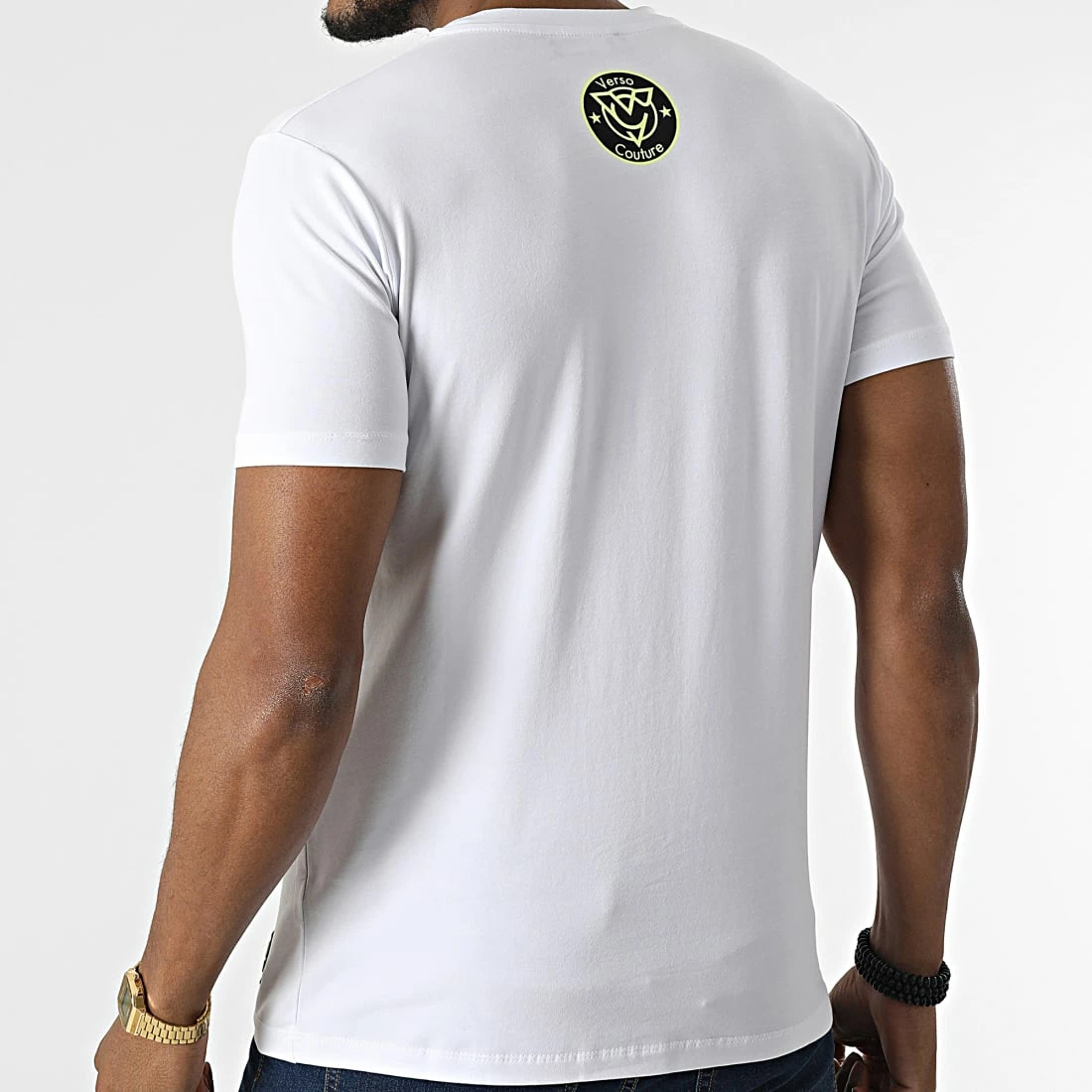 Grosses soldes 🥰 Tee 👚 Shirt Strass 11009 Blanc de Classic Series 👍 6 Grosses soldes 🥰 Tee 👚 Shirt Strass 11009 Blanc de Classic Series 👍 – Image 4