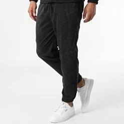 Grosses soldes 🎉 Ensemble Surchemise Jogger Pant Velours 5037 Noir de Classic Series 😀 -Classic Series Soldes classic series 317246 5037 BLACK 20220429T153117 04
