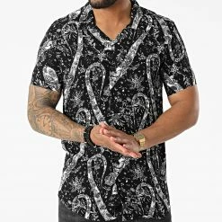 Budget 🎁 Chemise A Manches Courtes PP006 Noir Bandana de Classic Series 🎁 -Classic Series Soldes classic series 317382 PP006 NOIR 20220505T155659 03