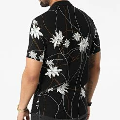 Bon marché 💯 Chemise A Manches Courtes PP003 Noir Floral de Classic Series ✨ -Classic Series Soldes classic series 317410 PP003 NOIR 20220505T155737 04