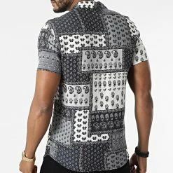 Sortie 🎁 Chemise A Manches Courtes PP011 Gris Bandana de Classic Series ✨ 9 Sortie 🎁 Chemise A Manches Courtes PP011 Gris Bandana de Classic Series ✨ -Classic Series Soldes classic series 317433 PP011 NOIR 20220504T142419 04