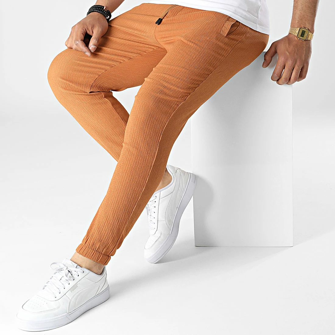 Offres 💯 Pantalon Jogging E004 Camel de Classic Series 🌟 5 Offres 💯 Pantalon Jogging E004 Camel de Classic Series 🌟 – Image 3