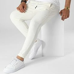 Meilleur prix ⌛ Pantalon Jogging E004 Beige de Classic Series 😍 -Classic Series Soldes classic series 317476 E004 WHITE 20220509T154732 03