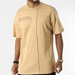 Grosses soldes ⌛ Tee 👚 Shirt Oversize Large 22-Y261 Beige de Classic Series 👍