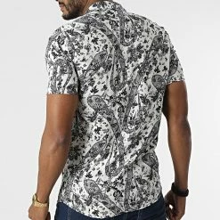 Remise 🌟 Chemise A Manches Courtes PP006 Blanc Bandana de Classic Series 😍 -Classic Series Soldes classic series 317523 PP006 BLANC 20220504T084952 04