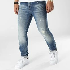 De gros 🤩 Jean Slim 5145 Bleu Denim de Classic Series 🥰
