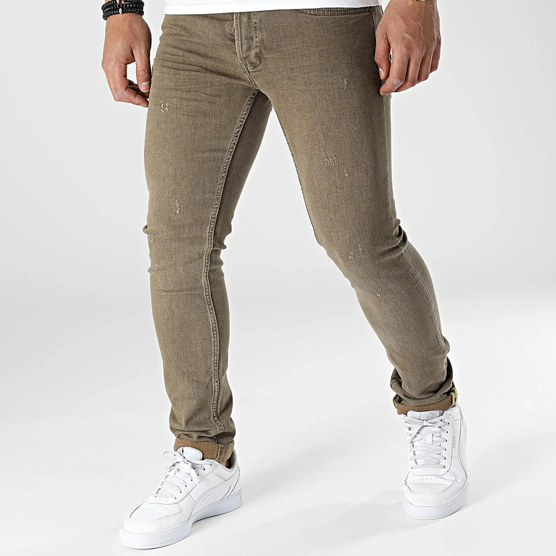 Promo 😉 Jean Slim 7876 Marron de Classic Series ✨ 3 Promo 😉 Jean Slim 7876 Marron de Classic Series ✨