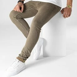 Promo 😉 Jean Slim 7876 Marron de Classic Series ✨ 8 Promo 😉 Jean Slim 7876 Marron de Classic Series ✨ -Classic Series Soldes classic series 318047 7876 LATTE 1 20220509T155311 03