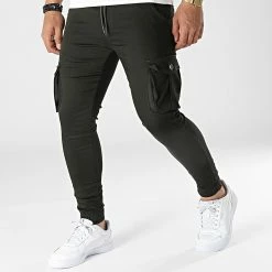 Offres 😀 Pantalon Cargo WKM-2010 Vert Kaki de Classic Series ✔️