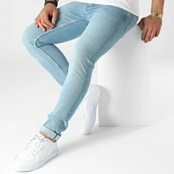 Vente flash 💯 Jean Slim 7871 Bleu Wash de Classic Series 🛒 -Classic Series Soldes classic series 318057 7871 BLUE 1 20220509T154937 03