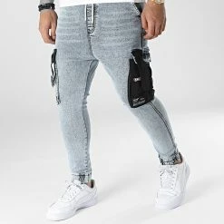 Bon marché 😀 Jogger Pant DH-3551 Bleu Wash de Classic Series 💯