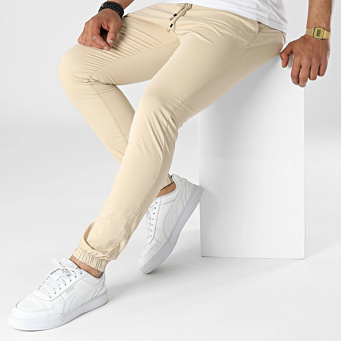Sortie 🎉 Jogger Pant 7439 Beige de Classic Series 😉 5 Sortie 🎉 Jogger Pant 7439 Beige de Classic Series 😉 – Image 3
