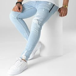 Vente flash 🔔 Jean Skinny DHZ-3783 Bleu Wash de Classic Series 🧨 -Classic Series Soldes classic series 318124 DHZ 3783 A MAVI 20220509T155930 03