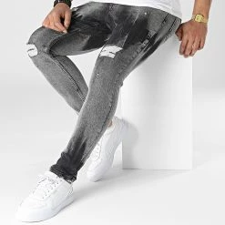 Acheter ❤️ Jean Slim DH-5006 Gris de Classic Series 🌟 8 Acheter ❤️ Jean Slim DH-5006 Gris de Classic Series 🌟 -Classic Series Soldes classic series 318128 DH 5006 1 FUME 20220509T155430 03