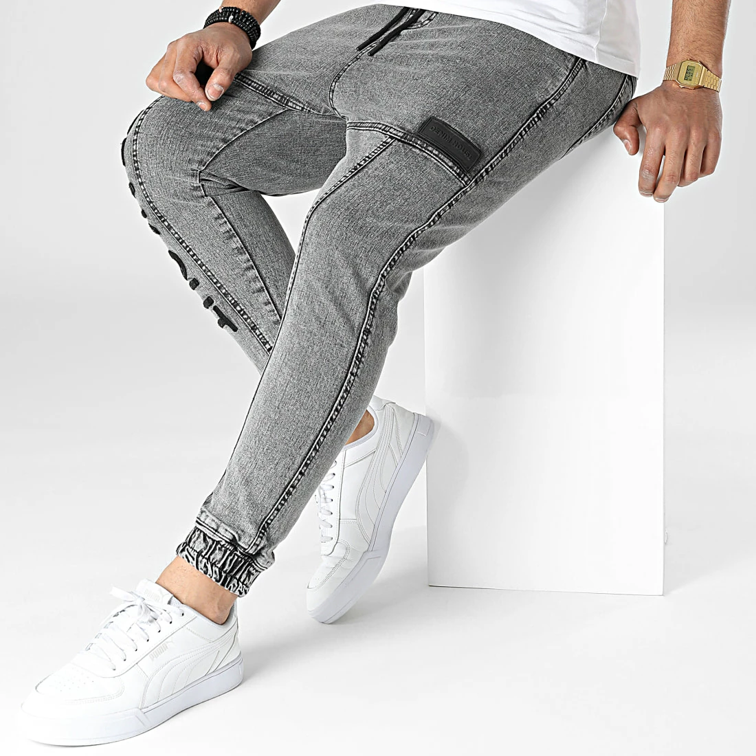Remise 🥰 Jogger Pant DH-3775 Gris de Classic Series 🌟 5 Remise 🥰 Jogger Pant DH-3775 Gris de Classic Series 🌟 – Image 3