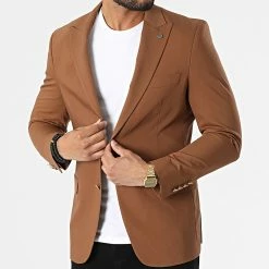 De gros 🤩 Veste Blazer 11597 Camel de Classic Series 👍