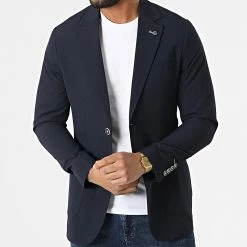 Promo 😀 Veste Blazer 20407 Bleu Marine de Classic Series 😀 -Classic Series Soldes classic series 318177 20407 5 20220510T160759 03