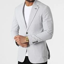 Le moins cher 😍 Veste Blazer 20407 Gris Clair de Classic Series ✔️ -Classic Series Soldes classic series 318179 20407 4 20220510T155600 03