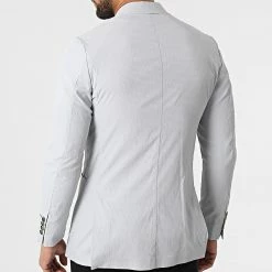 Le moins cher 😍 Veste Blazer 20407 Gris Clair de Classic Series ✔️ -Classic Series Soldes classic series 318179 20407 4 20220510T155601 04