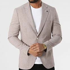 Sortie ⭐ Veste Blazer 20507 Marron Chiné de Classic Series 🤩 -Classic Series Soldes classic series 318180 20507 3 20220510T155657 03