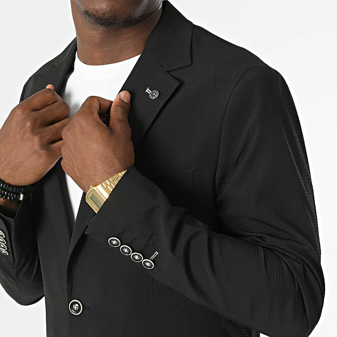 Offres ⭐ Veste Blazer 20407 Noir de Classic Series 🌟 4 Offres ⭐ Veste Blazer 20407 Noir de Classic Series 🌟 – Image 2