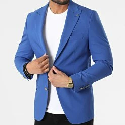 Meilleure affaire 💯 Veste Blazer 11597 Bleu Roi de Classic Series 👍