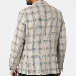 Nouveau 🔥 Veste Blazer A Carreaux 11587 Beige Chiné de Classic Series 👏 9 Nouveau 🔥 Veste Blazer A Carreaux 11587 Beige Chiné de Classic Series 👏 -Classic Series Soldes classic series 318188 11587 4 20220510T155834 04