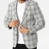 Le moins cher ⭐ Veste Blazer A Carreaux 11587 Gris Chiné de Classic Series 😀 -Classic Series Soldes classic series 318196 11587 3 20220510T155845 01