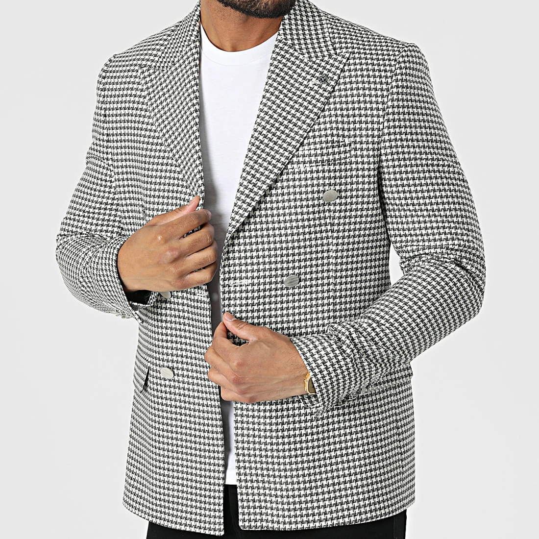 Meilleure vente 🛒 Veste Blazer 20506 Blanc Noir de Classic Series 👏 3 Meilleure vente 🛒 Veste Blazer 20506 Blanc Noir de Classic Series 👏
