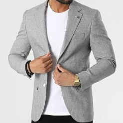 Les meilleures critiques de 🎁 Veste Blazer 20507 Gris Chiné de Classic Series ✔️