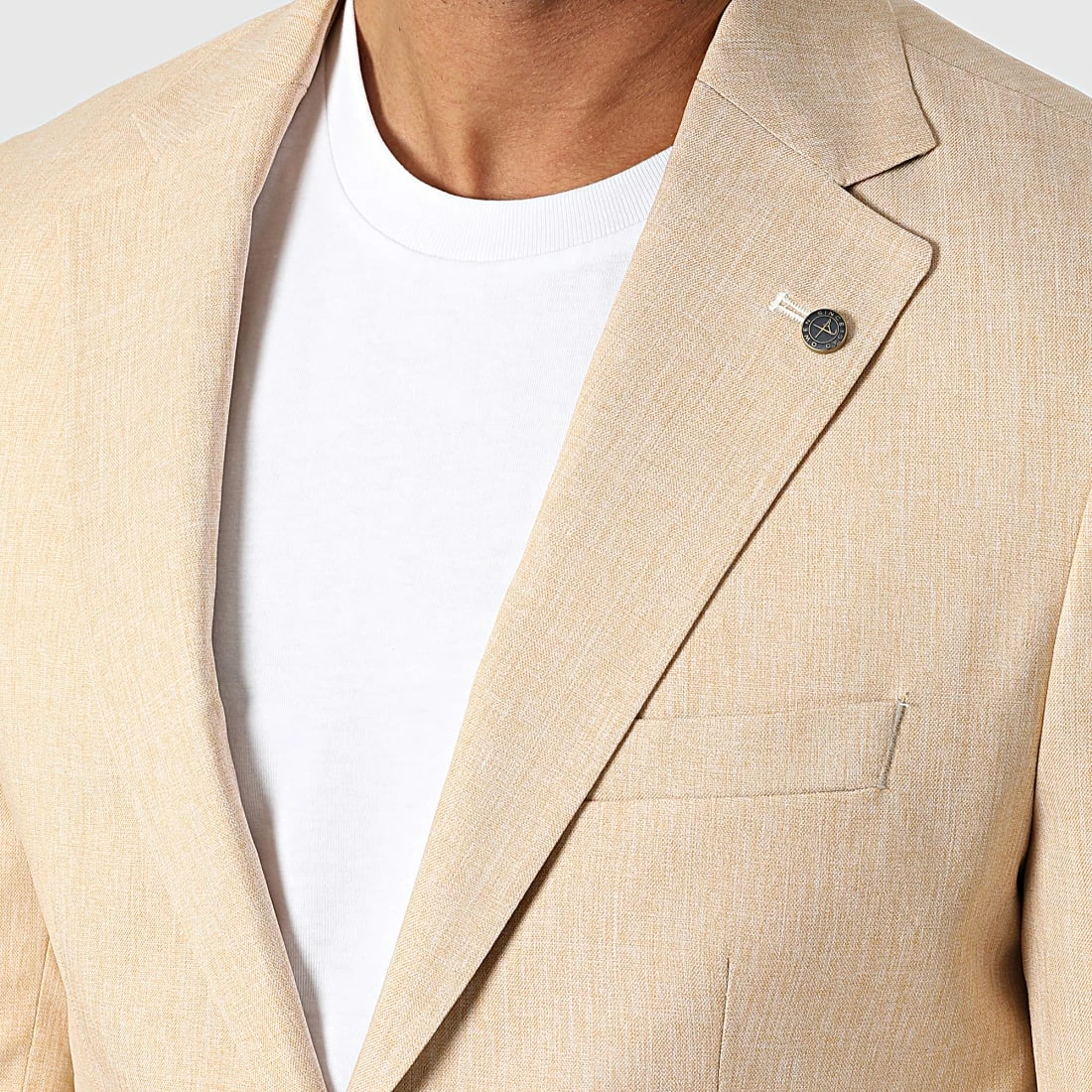 Meilleur prix 👍 Veste Blazer 20507 Beige Chiné de Classic Series 🥰 4 Meilleur prix 👍 Veste Blazer 20507 Beige Chiné de Classic Series 🥰 – Image 2