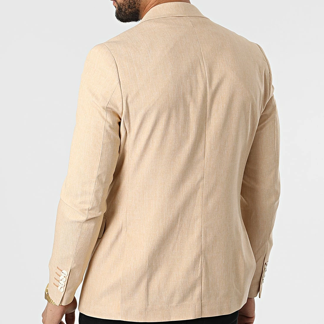 Meilleur prix 👍 Veste Blazer 20507 Beige Chiné de Classic Series 🥰 6 Meilleur prix 👍 Veste Blazer 20507 Beige Chiné de Classic Series 🥰 – Image 4