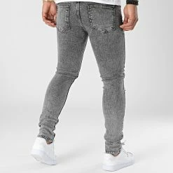 Bon marché ✔️ Jean Slim DH-5004 Gris de Classic Series 😍 -Classic Series Soldes classic series 318276 DH 5004 1 FUME 20220510T140046 04