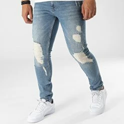 Offres 🔥 Jean Slim DH-5006 Bleu Denim de Classic Series 🎁