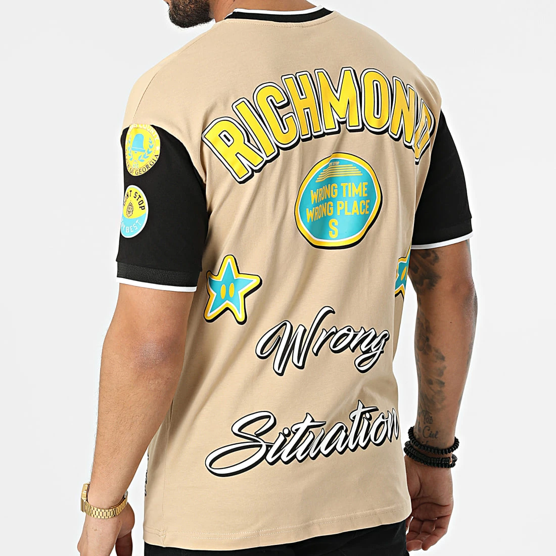 Remise 😀 Tee 👕 Shirt G22-588 Beige de Classic Series 😍 3 Remise 😀 Tee 👕 Shirt G22-588 Beige de Classic Series 😍