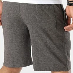 De gros 😍 Short Jogging JH080 Gris Anthracite Chiné de Classic Series 🔥 -Classic Series Soldes classic series 318859 JH080 CHARCOAL 20220513T155107 04