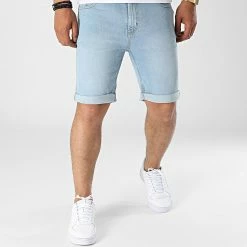 De gros 🥰 Short Jean Mr Orange Bleu Wash de Classic Series ⌛ -Classic Series Soldes classic series 319921 DP2000 SKY BLUE 20220523T161037 03