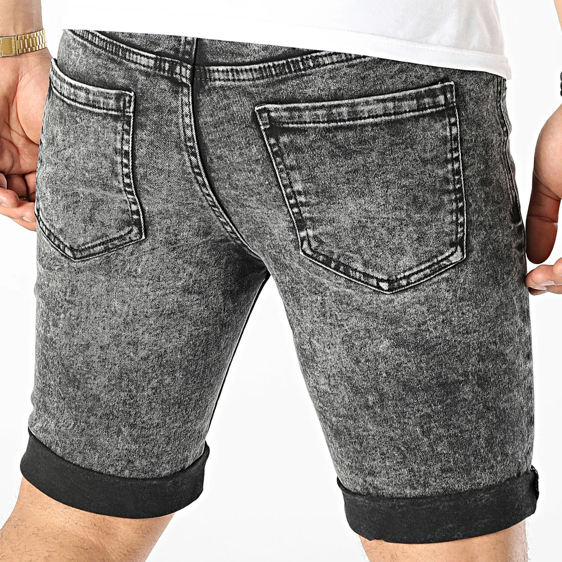 Meilleure affaire 🤩 Short Jean Mr Orange Acid Gris de Classic Series 💯 6 Meilleure affaire 🤩 Short Jean Mr Orange Acid Gris de Classic Series 💯 – Image 4